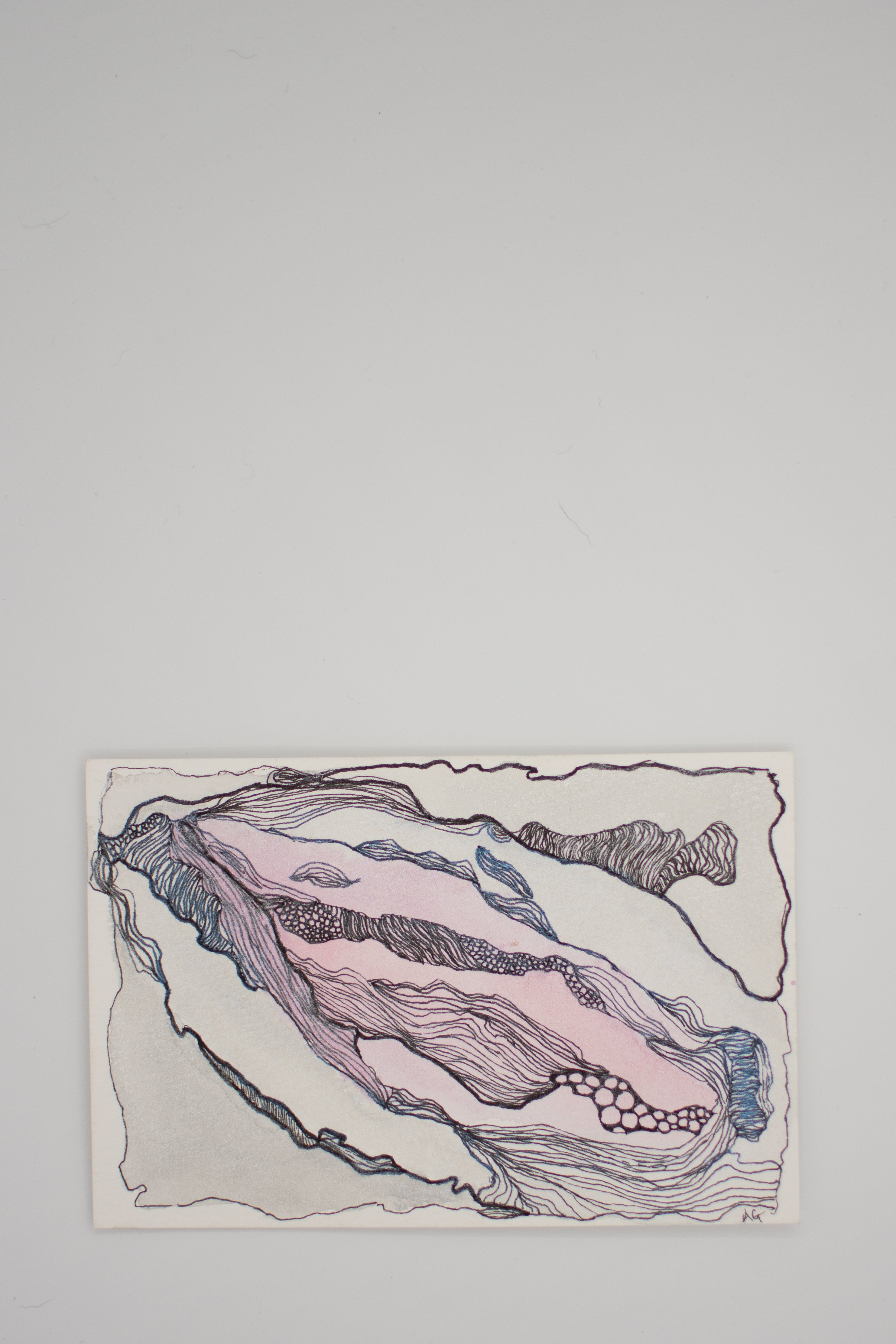 Ocean Wash & Lines: Ain't No Fluke | Original Watercolour & Ink Painting