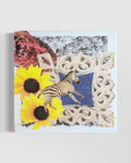 Zebra with Sunflowers