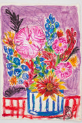 Flowers for Friends #34: Dancing Lessons with Daddy (Texas Homesick)| Original Mixed-Media Floral Painting
