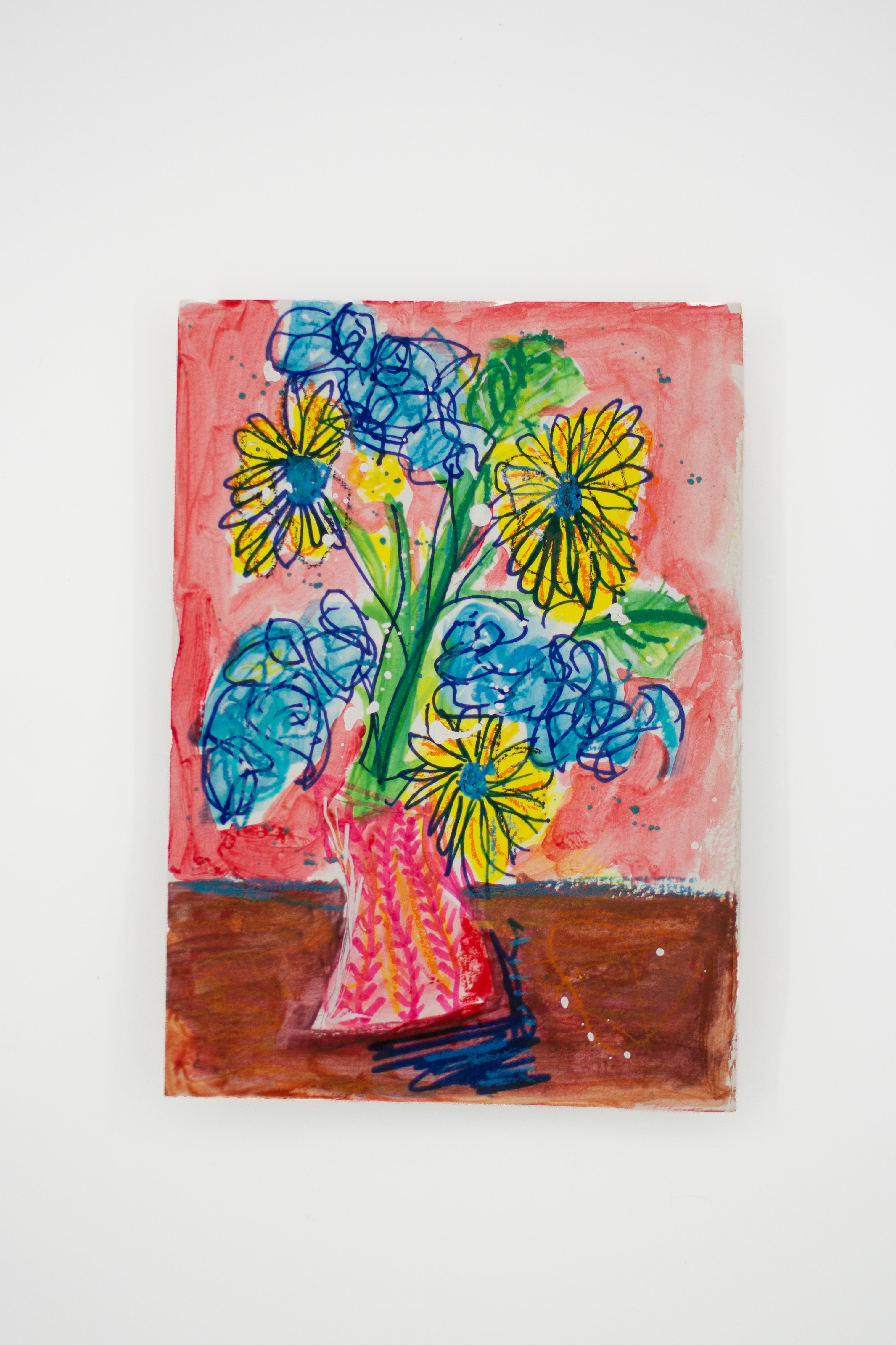 Flowers for Friends #5: Don't Be a Snob | Original Mixed-Media Floral Painting