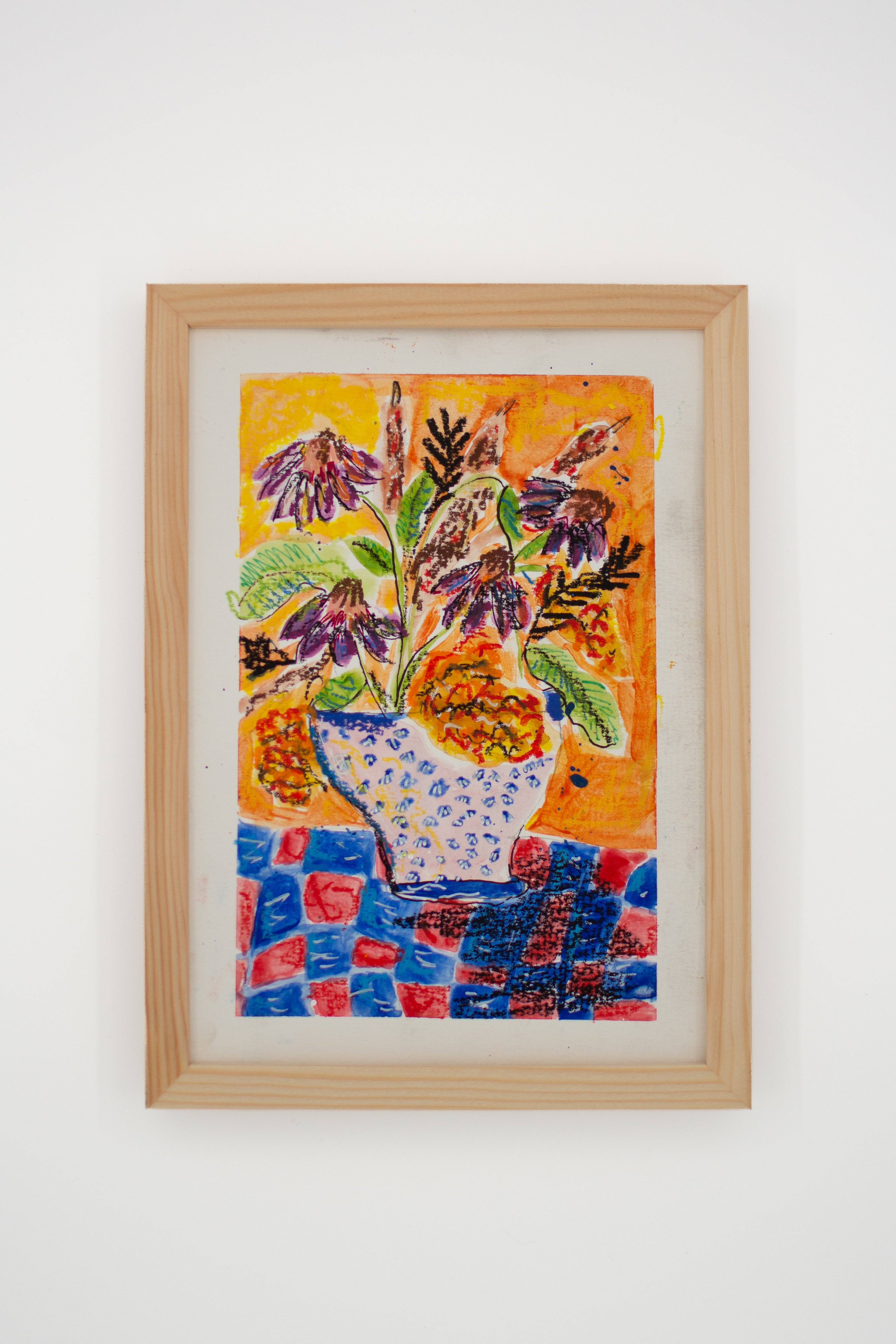 Flowers for Friends #1: David Painted Flowers and So Will I | Original Mixed-Media Floral Painting