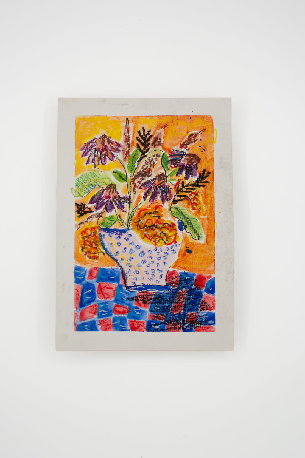 Flowers for Friends #1: David Painted Flowers and So Will I | Original Mixed-Media Floral Painting