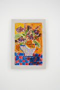 Flowers for Friends #1: David Painted Flowers and So Will I | Original Mixed-Media Floral Painting