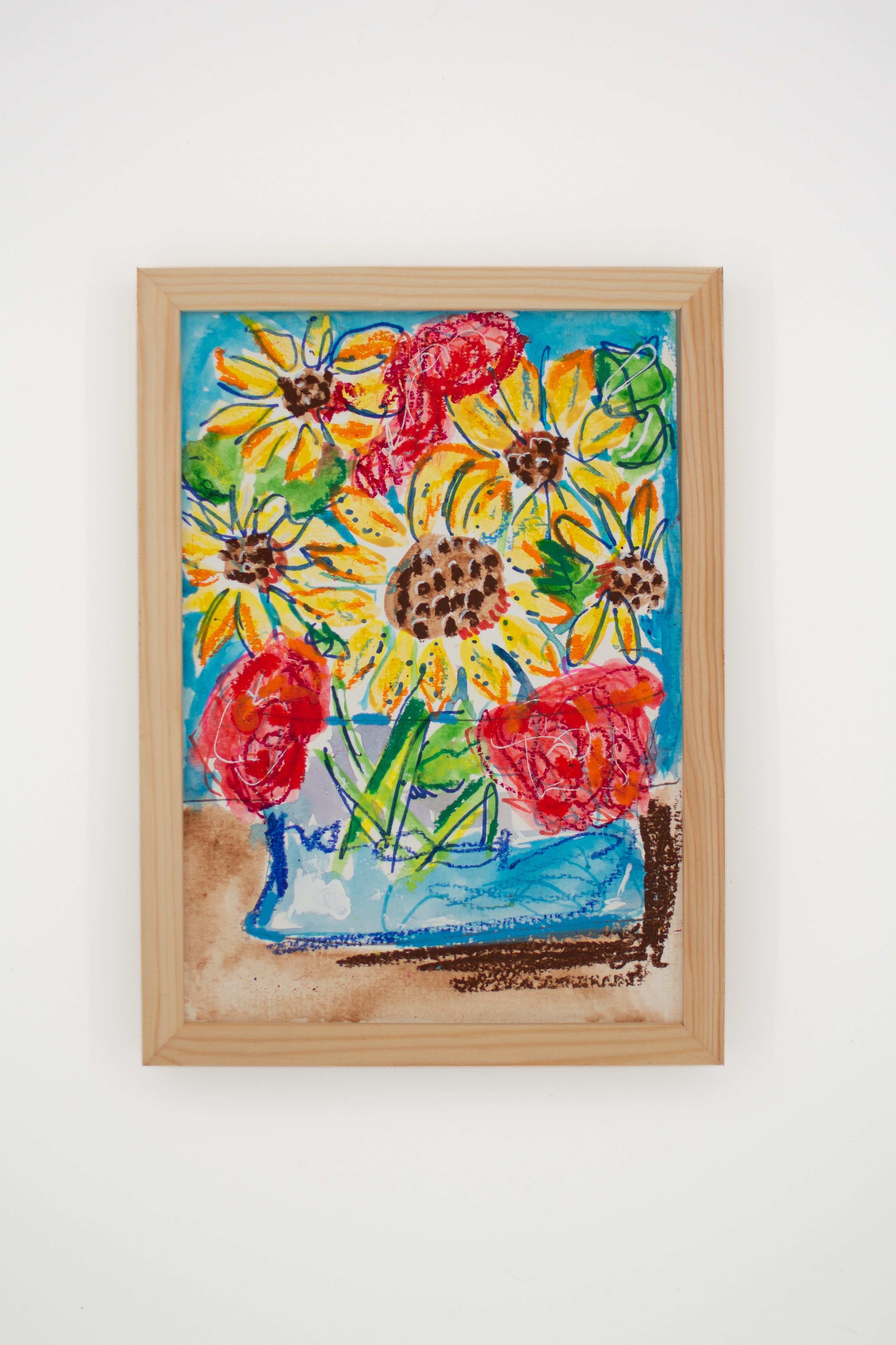 Flowers for Friends #6: Never Too Good for Flowers | Original Mixed-Media Floral Painting
