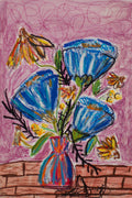Flowers for Friends #23: You're Pretty and Everyone Likes You | Original Mixed-Media Floral Painting