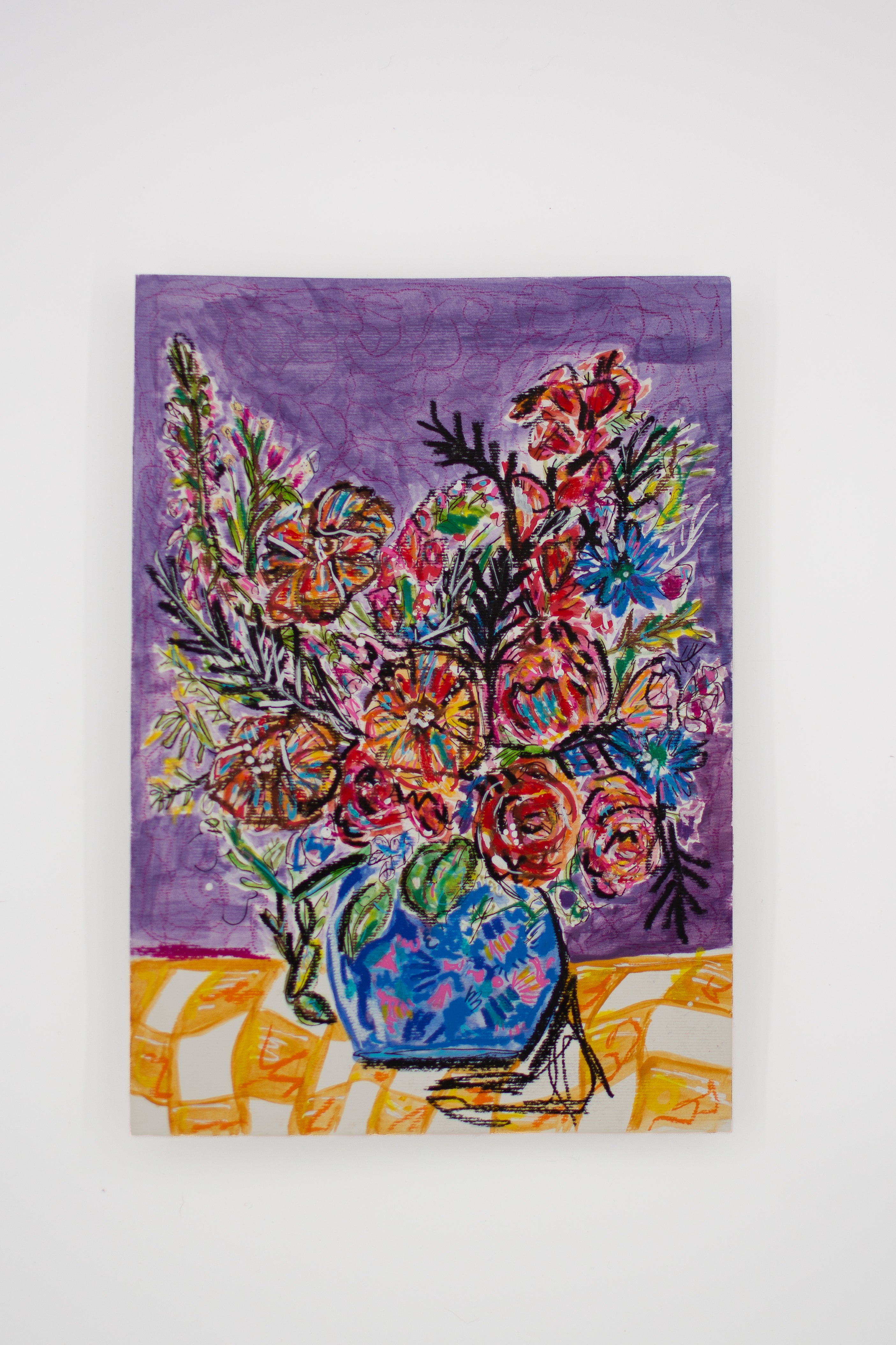 Flowers for Friends #18: Flowers Like Your Favourite Song | Original Mixed-Media Floral Painting