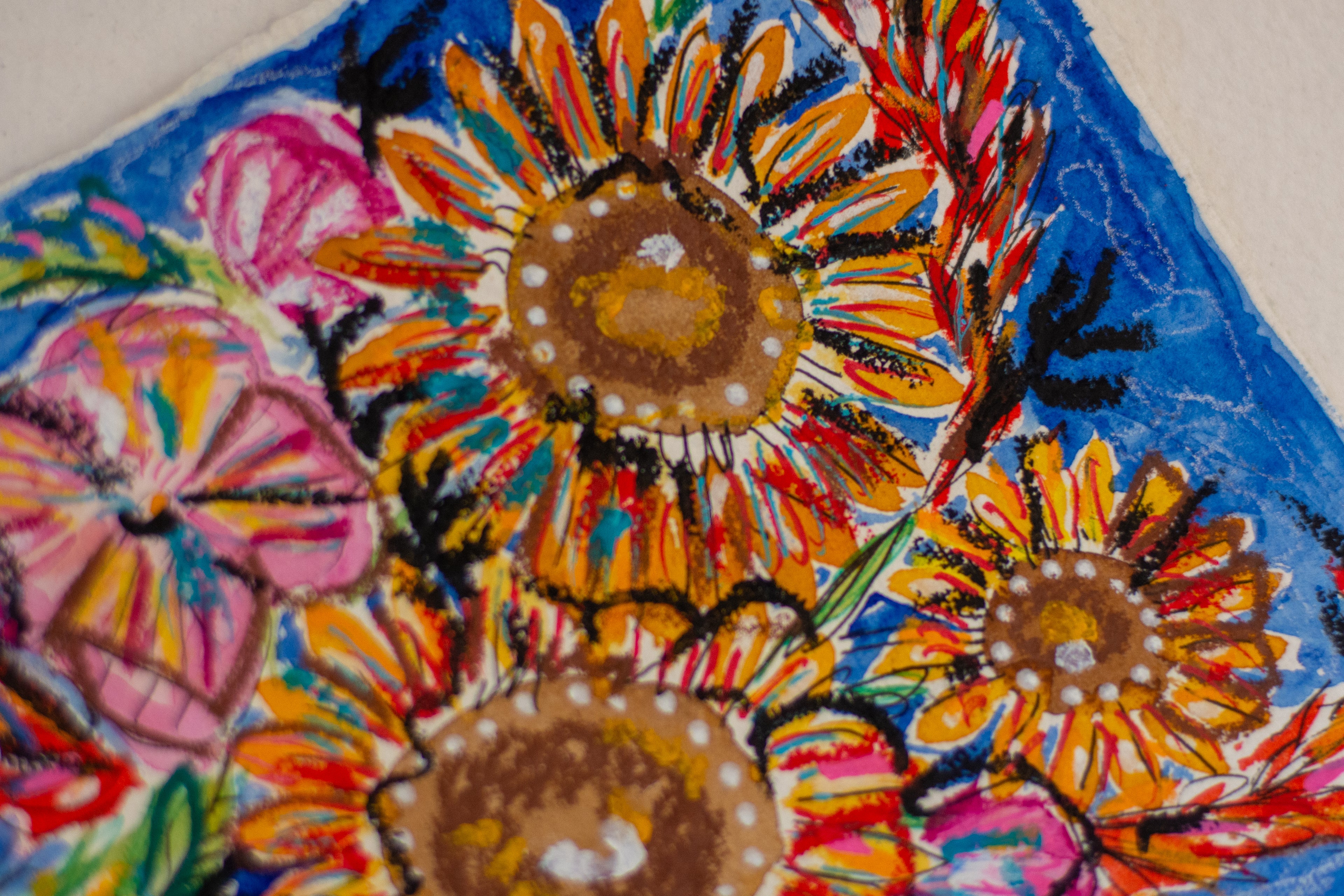 Flowers for Friends #39: Text Me When You Get Home (Ways to Say I Love You) | Original Mixed-Media Floral Painting