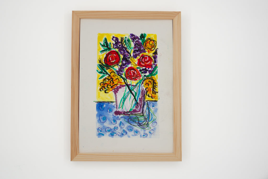 Flowers for Friends #4: He Had Eight Million Talents | Original Mixed-Media Floral Painting
