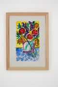 Flowers for Friends #4: He Had Eight Million Talents | Original Mixed-Media Floral Painting