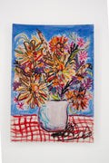 Flowers for Friends #19: I Really Only Knew About the Pool | Original Mixed-Media Floral Painting