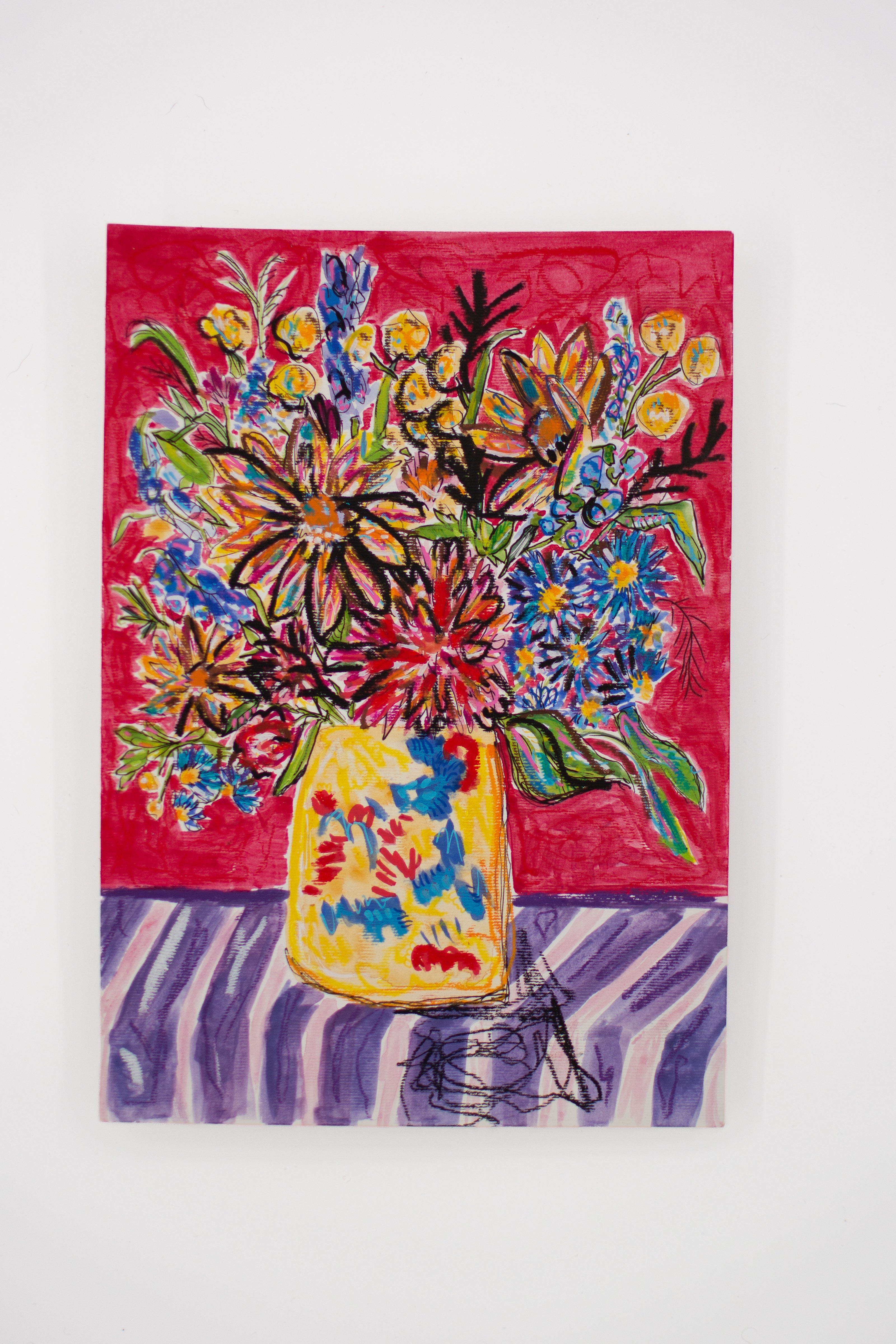 Flowers for Friends #21: It Really Is the Little Things | Original Mixed-Media Floral Painting