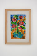Flowers for Friends #2: My Lucky Number is Fourteen | Original Mixed-Media Floral Painting