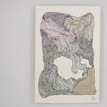 Ocean Wash & Lines: Sisters | Original Mixed-Media Painting