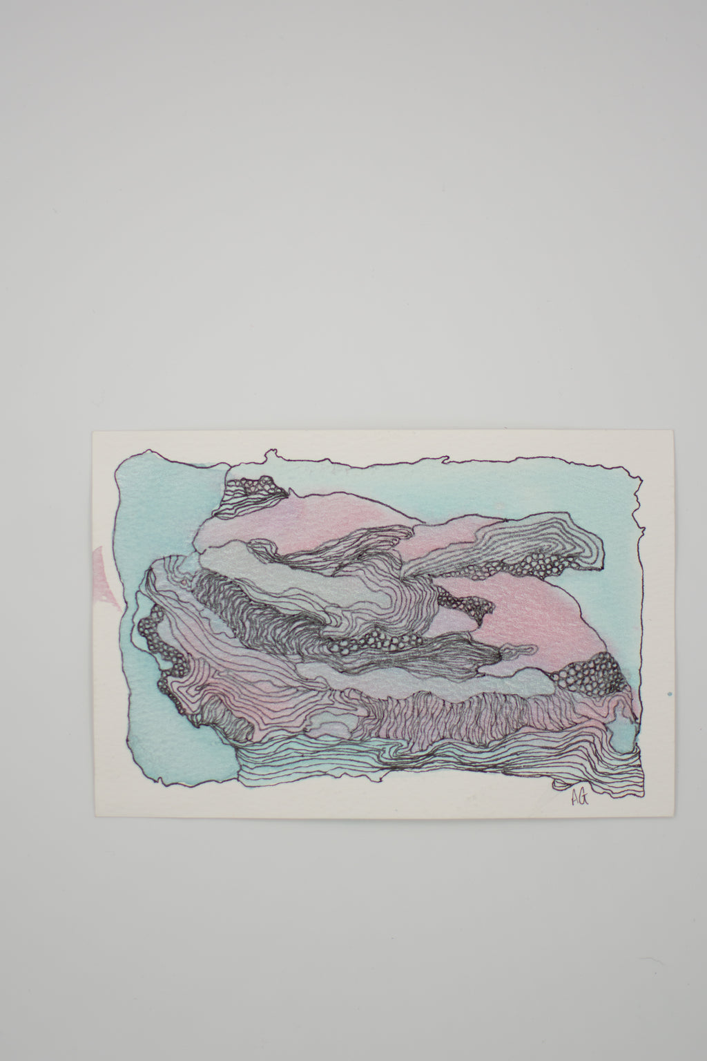 Ocean Wash & Lines: Ocean Jubilee | Original Watercolour & Ink Painting