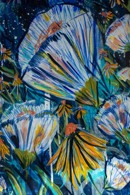 Moon Gardens: You Belong Here | Original Large-Format Acrylic Painting on Canvas