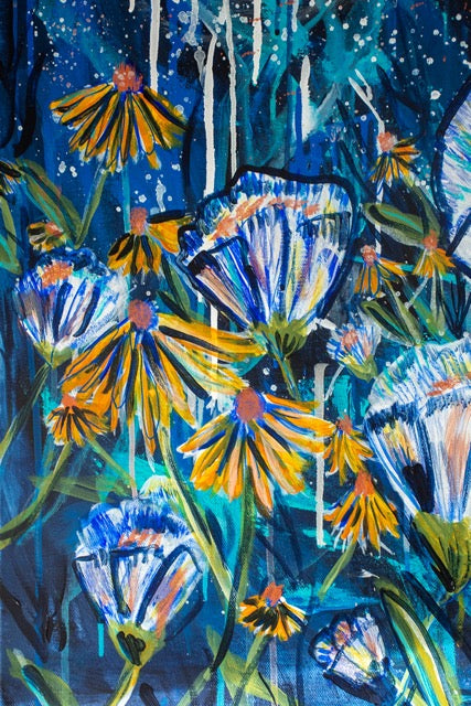 Moon Gardens: You Belong Here | Original Large-Format Acrylic Painting on Canvas